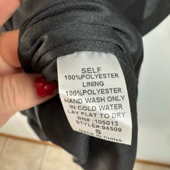 Savanna Jane Black Dress with Pink and Red Floral Embroidery Boho Midi - Picture 6 of 7